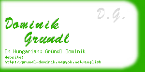 dominik grundl business card