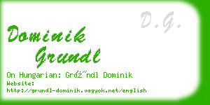 dominik grundl business card